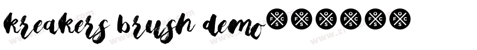 Kreakers Brush Demo字体转换